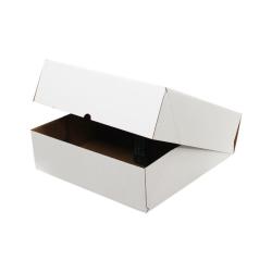 40x40x12 cm Scatola Per Spedizioni E-commerce - 4 Punti - Bianco