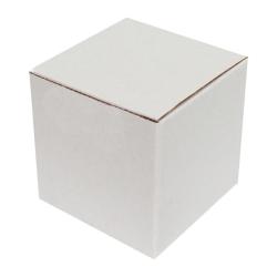 5x5x5 cm Scatola Di Cartone Bianca Ondulata Singola