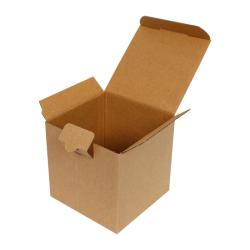 10,5x10,5x8 cm Scatola Di Cartone Kraft Ondulato Singolo