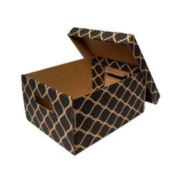 35x27x18cm Scatola Nera - Ziplock Box Kraft