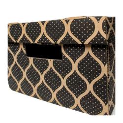 35x27x18cm Scatola Nera - Ziplock Box Kraft